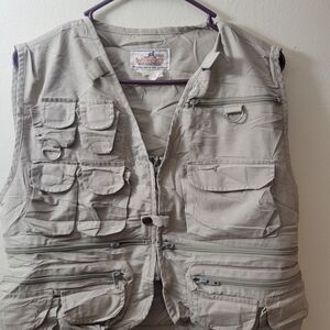 Men's Beige Utility Vest